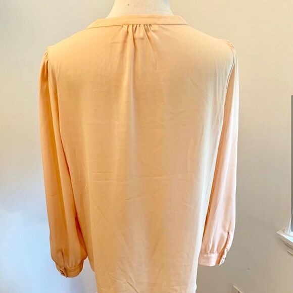 Rose & Olive Peach Long Sleeve Tunic Sz L - Picture 3 of 6